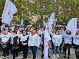 Protest în fața Curții de Apel Ploiești - IMAGINI 