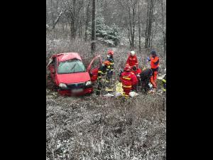 Grav accident pe Valea Prahovei/ O femeie si-a pierdut viata! - FOTO