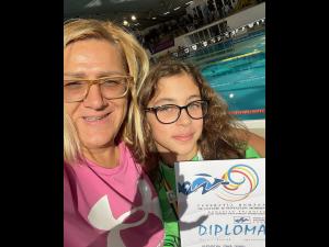 Înot: Alexandra Dosaru, campioană naţională de copii „10 ani” în proba de 200 metri liber!