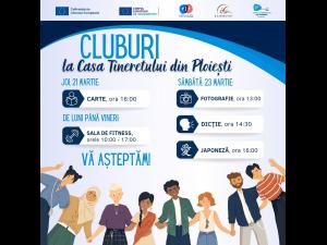 Cluburi pentru tinerii din Ploiești/Programul din această săptămână 