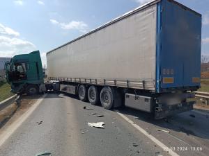 Grav accident în zona podului de la Blejoi - IMAGINI