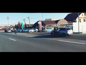 Acțiune rutieră, sâmbătă dimineață,  pe Drumul Național 1, în localitatea Bănești