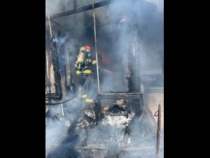 Incendiu izbucnit la o casă din Gura Vadului 