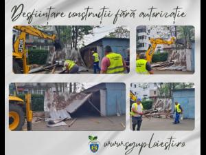 SGU demolează garajele ilegale din Ploiești 