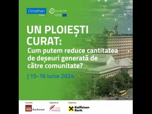 Fundația Comunitară Prahova organizează, în perioada 15-16 iunie 2024, Climathon Ploiești, un eveniment dedicat găsirii soluțiilor inovatoare pentru reducerea cantității de deșeuri generate de către comunitate