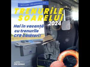 Trenurile Soarelui 2024 - Programul estival de transport 