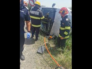 Grav accident pe DN 72 - FOTO