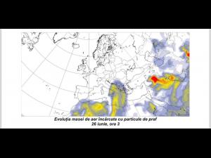 Praful saharian revine la noapte în România 