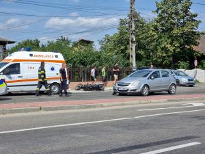 Motociclist rănit,  intr-un accident produs pe DN1B, zona Valea Călugărească 