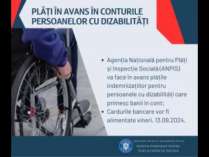 Cardurile persoanelor cu dizabilități vor fi alimentate în avans