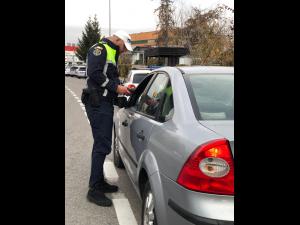 Razie a politistilor rutieri in Campina