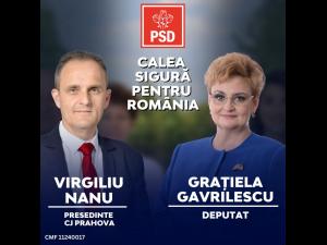 Grațiela Gavrilescu - candidat PSD Prahova pentru un mandat de deputat: „Voi continua să militez pentru un mediu curat și o viață mai bună pentru prahoveni”