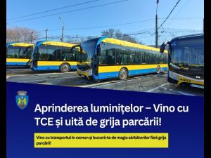 Primaria Ploiesti recomanda utilizarea mijloacelor de transport in comun  celor care vin la aprinderea luminitelor