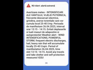 COD PORTOCALIU de vânt și ploi și grindină în mai multe localități din Prahova/ A fost emis Ro-Alert 
