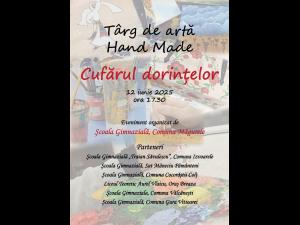 Micii artiști din Școala Măgurele vă invită la Târgul de Arta Handmade "Cufărul dorințelor", pe 12 iunie